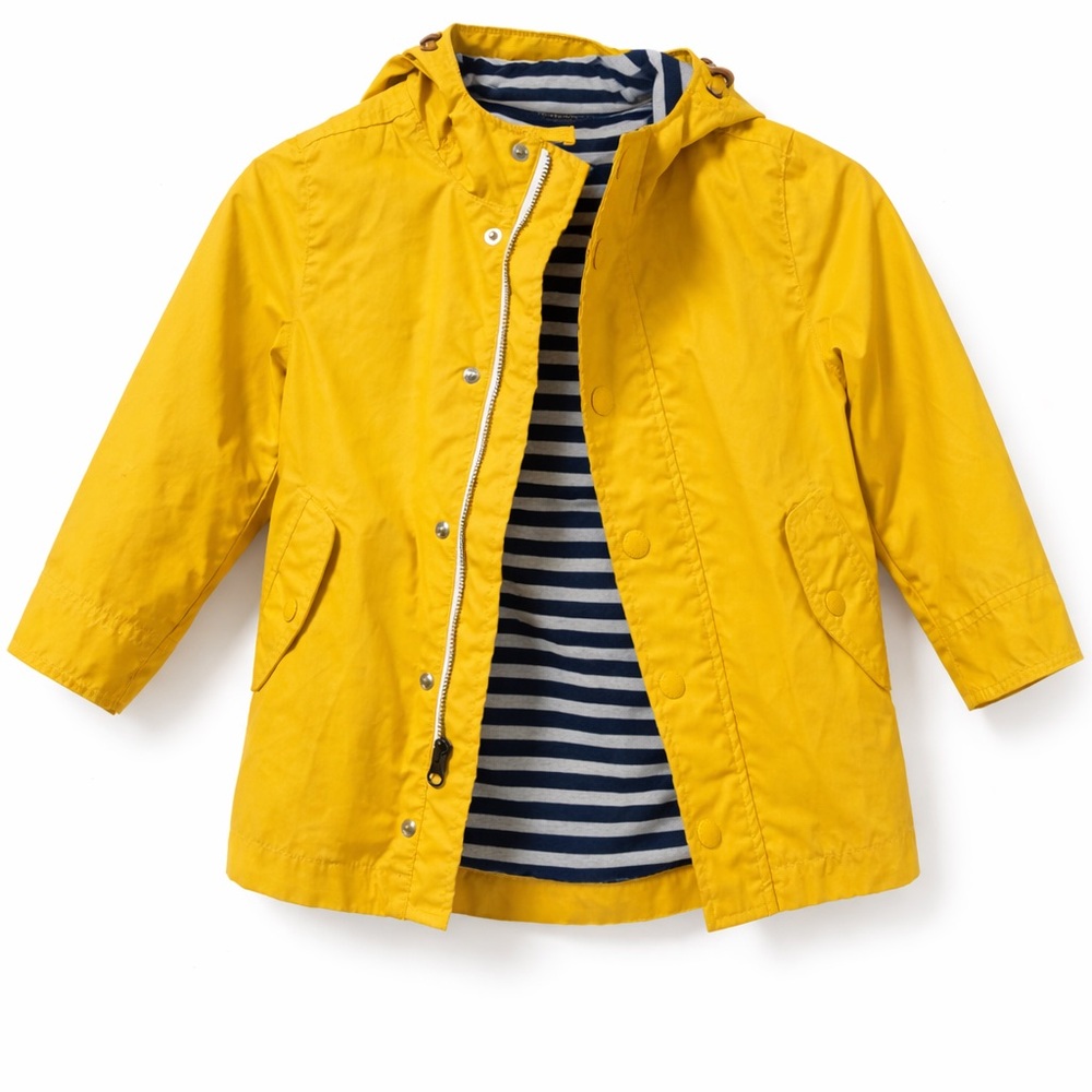 GAP Yellow Kids Raincoat with Hood